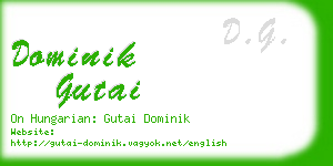 dominik gutai business card